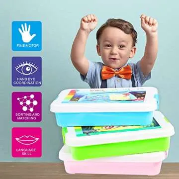 Carolart Dinosaur Sensory Bin for Kids - Education & Fun