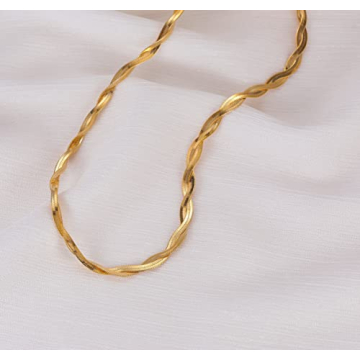 Elegant Double Layered Herringbone Necklace for Women