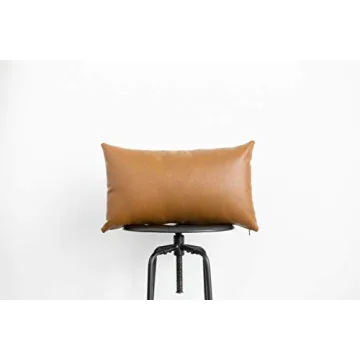 Modern Luxurious Brown Milo Design Lumbar Pillow Cover by Woven Nook