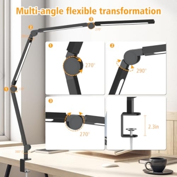 AILBTON Foldable LED Desk Lamp for Home and Office