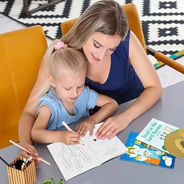 GROBRO7 24Pcs Christian Coloring Books for Kids