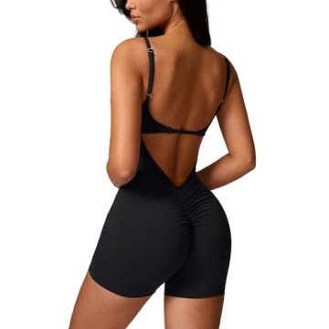 Versatile QINSEN Bodycon Jumpsuit with V Back Design