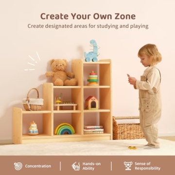 OOOK 9 Cube Storage Cabinet for Kids' Space Organization