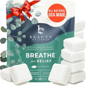 USA-Made Eucalyptus Shower Steamers for Cold, Flu & Relaxation