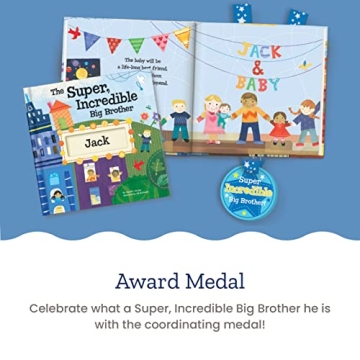 Personalized Super Incredible Big Brother Storybook for Kids
