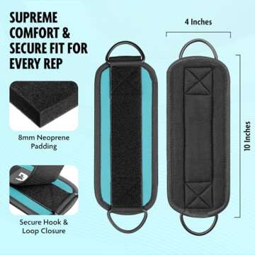 DMoose Cable Kick Back Ankle Straps for Gym Workouts