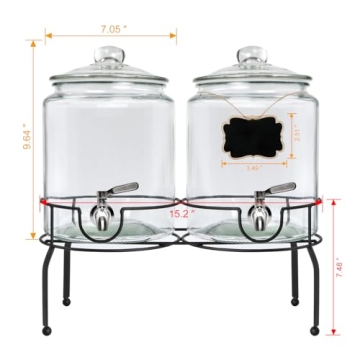 Elegant 1-Gallon Drink Dispenser for All Occasions