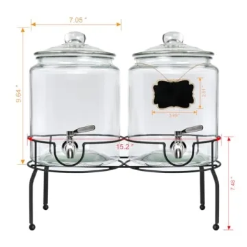 Elegant 1-Gallon Drink Dispenser for All Occasions