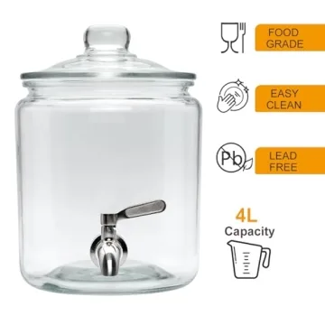 Elegant 1-Gallon Drink Dispenser for All Occasions