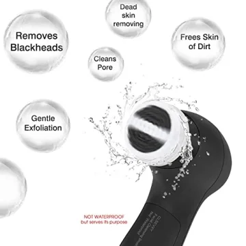 Electric Facial Cleansing Scrubber with 6 Brush Heads