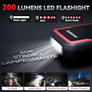 Andeman Car Jump Starter 3000A Peak 20000mAh (Start 9L Gas Engine or up to 7L Diesel Engine) Battery Charger Automotive, 12V Car Jumper, Power Bank Power Pack with Quick Charge Type-C Ports, Red