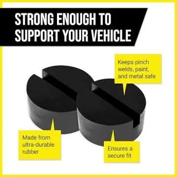 Universal Rubber Jack Pads for Safe Vehicle Lifting