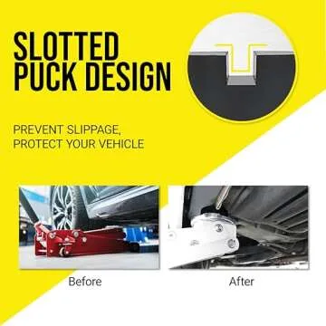 Universal Rubber Jack Pads for Safe Vehicle Lifting