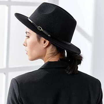 Stylish Classic Wide Brim Fedora Hat for Everyone