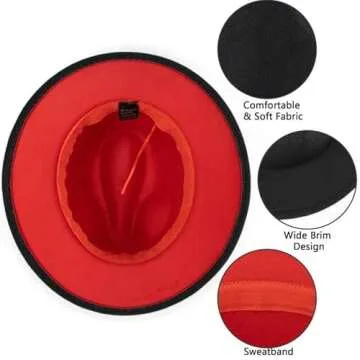 Stylish Classic Wide Brim Fedora Hat for Everyone