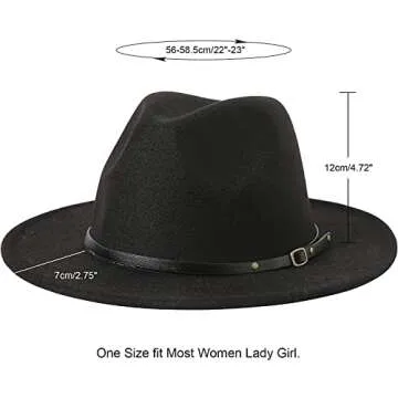Stylish Classic Wide Brim Fedora Hat for Everyone