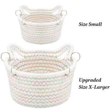 JWShang Small Rat Hammock for Cage Chew Proof, Hanging Rat Bed Basket, Durable Rat Cage Accessories Hammock with Sturdy Chains, Rat Snuggling Sleeping Nest for Small Animals Mice, Sugar Glider