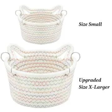 JWShang Small Rat Hammock for Cage Chew Proof, Hanging Rat Bed Basket, Durable Rat Cage Accessories Hammock with Sturdy Chains, Rat Snuggling Sleeping Nest for Small Animals Mice, Sugar Glider