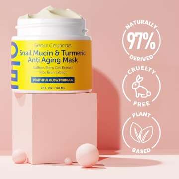 SeoulCeuticals Snail Mucin Turmeric Face Mask 2oz
