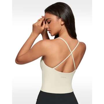 INGIA Women’s Stylish Low Scoop Neck Tank Top