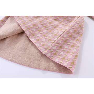 Mud Kingdom Elegant Knit Dress for Little Girls Red Casual Winter Size 6-7