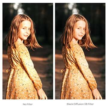 K&F Concept 82mm Black Diffusion Filter for Cinematic Photography