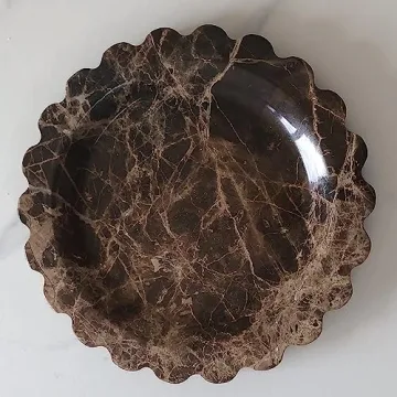 Handmade Natural Travertine Tray Elegant Functional Home Decor