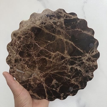 Handmade Natural Travertine Tray Elegant Functional Home Decor