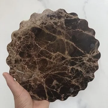 Handmade Natural Travertine Tray Elegant Functional Home Decor