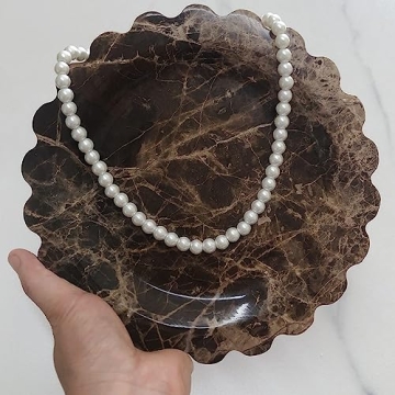 Handmade Natural Travertine Tray Elegant Functional Home Decor