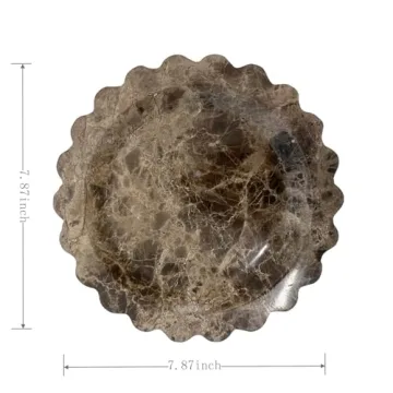 Handmade Natural Travertine Tray Elegant Functional Home Decor