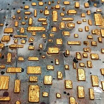 The Crafters Workshop Stencils, Reusable for Crafts, Art, Greeting Cards, Paint or Mixed Media, 2 Pk, 6" x 6", Cell Theory/Cubist