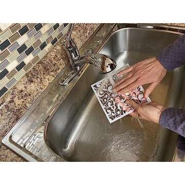 The Crafters Workshop Stencils, Reusable for Crafts, Art, Greeting Cards, Paint or Mixed Media, 2 Pk, 6" x 6", Cell Theory/Cubist