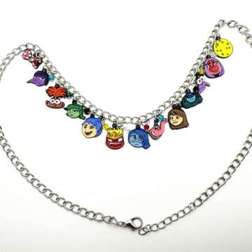 UYUJSBVR Necklace Cosplay Metal Charm Necklace Gifts for Woman