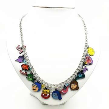 UYUJSBVR Necklace Cosplay Metal Charm Necklace Gifts for Woman