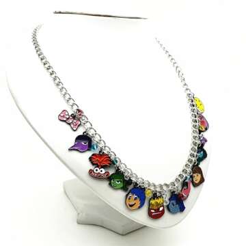 UYUJSBVR Necklace Cosplay Metal Charm Necklace Gifts for Woman
