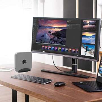 Cxmount Desktop Stand for Mac Mini 2010-2020,M1,Vertical Stand Holder