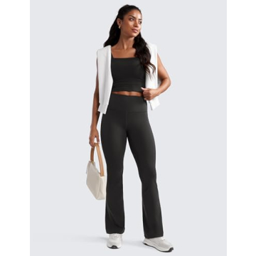 CRZ YOGA Women's Flare Yoga Pants for Comfort & Style