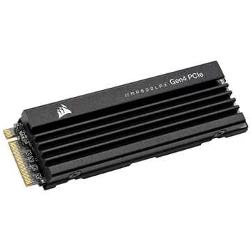 Corsair MP600 PRO LPX 1TB M.2 NVMe PCIe x4 Gen4 SSD - Optimised for PS5 (Up to 7,100MB/sec Sequentia...