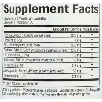 WomenSense AdrenaSense by Natural Factors – Herbal Stress Relief Supplement, 120 Capsules