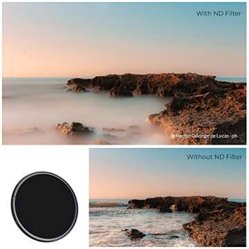 K&F Concept 67mm Variable ND Filter for Superior Clarity