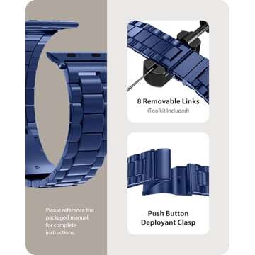 Stylish Fullmosa Apple Watch Metal Band for All Models