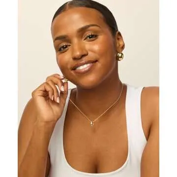 PAVOI Rhodium Plated Dainty Pear Pendant Necklace for Women | TearPendant Necklaces