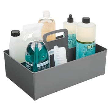 mDesign Large Divided Portable Storage Caddy for Kitchen
