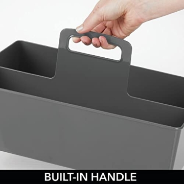 mDesign Large Divided Portable Storage Caddy for Kitchen