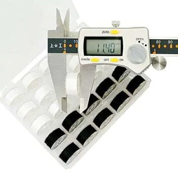 New brothread Prewound Bobbin Thread Set 25pcs 15 White 10 Black