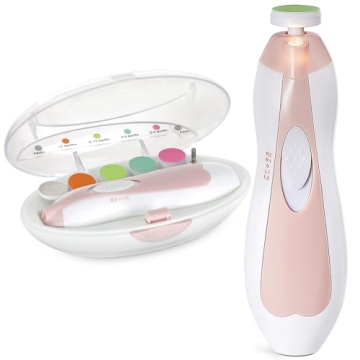 haakaa Baby Nail Trimmer Electric Safe Baby Nail Clippers Baby Nail File Kit Manicure Set, Trim Poli...