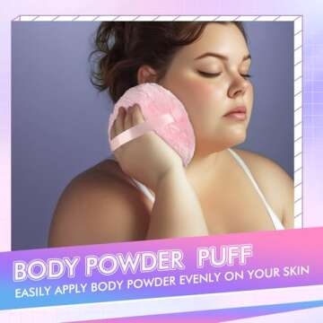 WSYUB 6-Inch Ultra Soft Powder Puff for All Skin Types