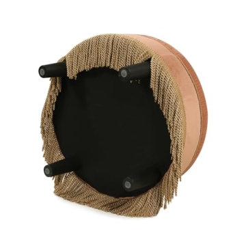 Elegant Jennifer Taylor Yolanda Round Ottoman for Home Decor