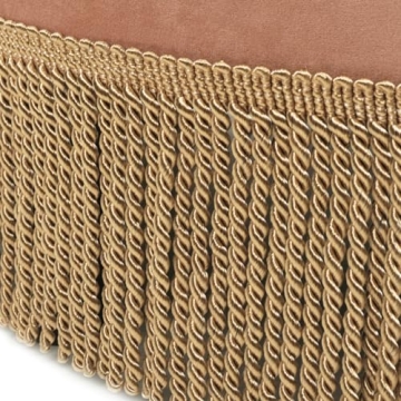 Elegant Jennifer Taylor Yolanda Round Ottoman for Home Decor